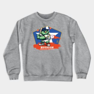 USA - American BASEBALL - Houston - Baseball mascot - Houston baseball Crewneck Sweatshirt